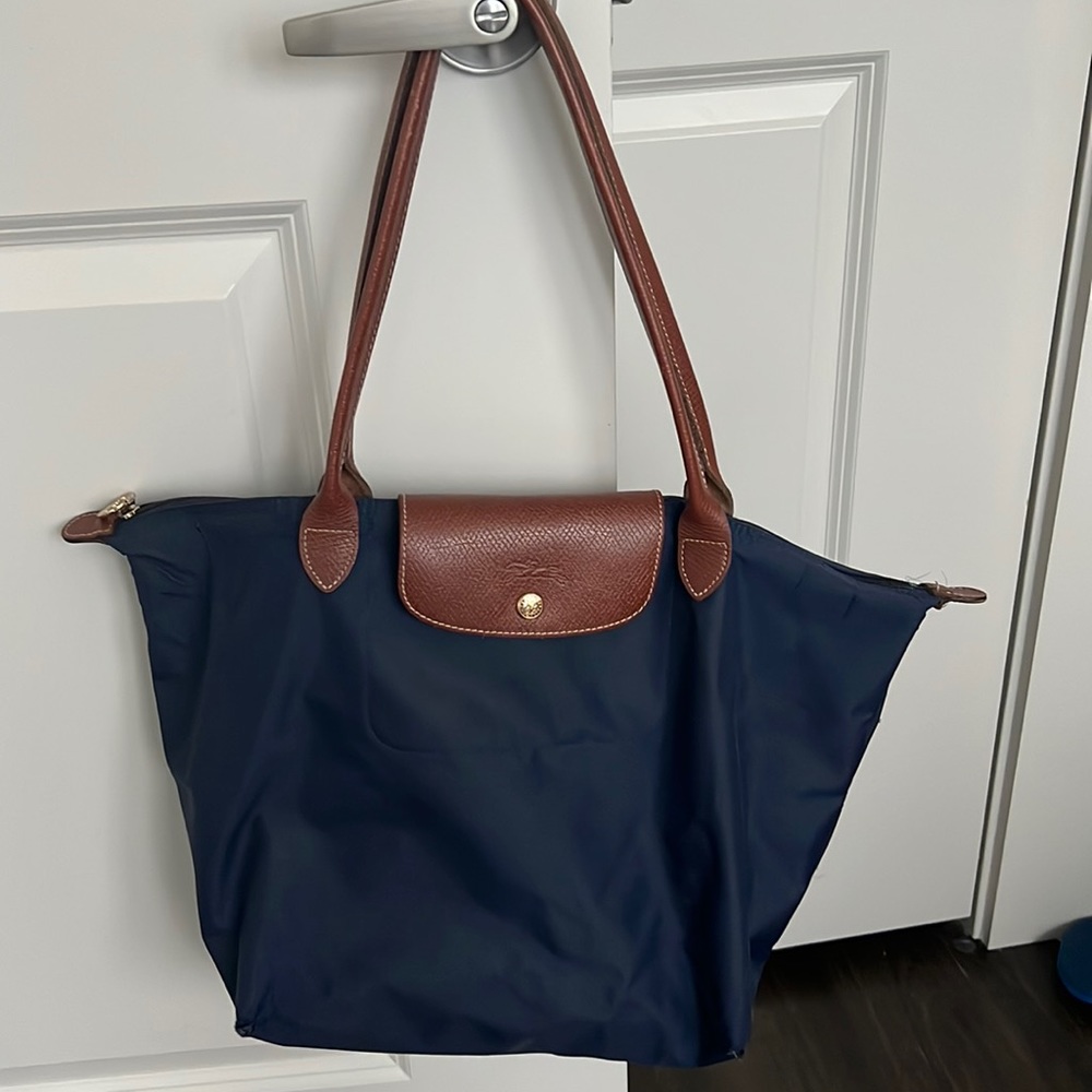 Used Longchamp Large Bag Navy
